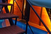 کلبه چوبی دوبلکس استخر آبگرم در لاهیجان