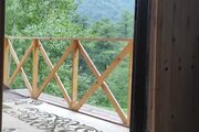 کلبه چوبی تکخواب مبله رویایی جنگلی در سوادکوه