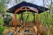 کلبه دوطبقه چوبی درختی صنوبر در بومگردی سوادکوه