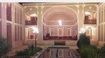 اتاق در اقامتگاه بومگردی در یزد | حیاط