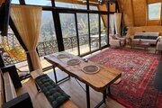 کلبه سوئیسی تریپلکس دوخواب استخردار جنگلی رزا در رامسر