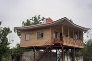 کلبه چوبی سبز صادق در ماسال