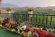 آپارتمان مبله دو خواب استخردار در باغ بهادران