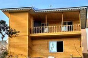کلبه دوبلکس چوبی دوخواب در ماسال