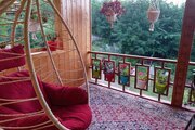 کلبه چوبی دوبلکس دو خواب چشمه در روستا ورمیه ماسال