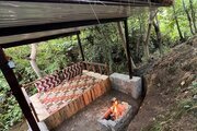 کلبه چوبی مبله افرا در لاهیجان