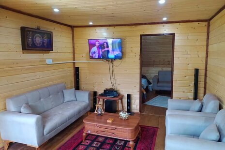 کلبه چوبی جنگلی تکخواب در رامسر