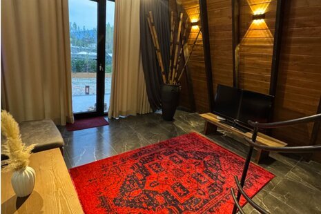 کلبه سوئیسی استخردار دوخواب در چالوس