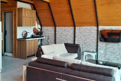 کلبه سوئیسی دوبلکس استخردار آوا در کردان