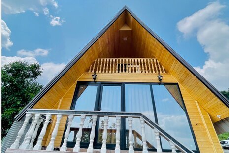 کلبه دوبلکس سوئیسی  چوبی بهشت پدری در سوادکوه