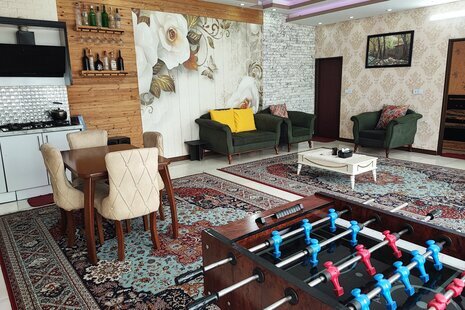 خانه ویلایی دو خواب استخردار آبگرم آرامیس در ساوجبلاغ