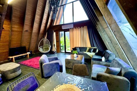 کلبه سوئیسی استخردار دو خواب آرزو در چالوس