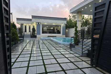 ویلا دوخواب استخر روباز در رامجین