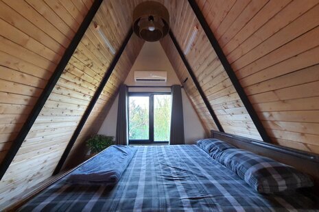 کلبه سوئیسی دوبلکس تکخواب یاشیک کومه در چمستان