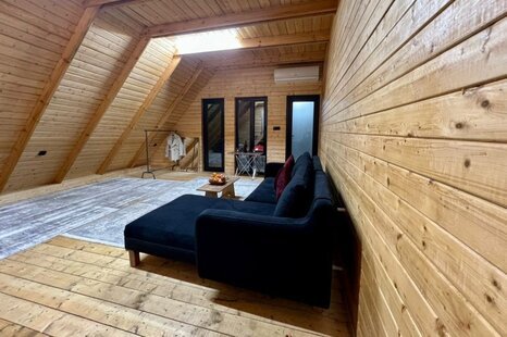 کلبه سوئیسی دوبلکس تکخواب کچاکومه واحد دل کومه در رشت