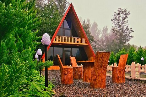 کلبه سوئیسی آرامش در سوادکوه