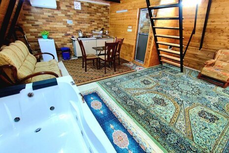 کلبه سوئیسی مبله امیر جکوزی دار در بابل