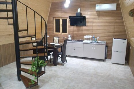 کلبه سوئیسی دوبلکس جکوزی دار مبله دوخواب  دایان در شیرود