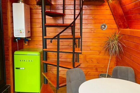 کلبه سوئیسی دوبلکس تکخواب جکوزی دار کلهو در شیرگاه