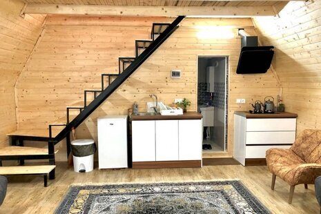 کلبه دوبلکس تکخواب ویو دریاچه در سوادکوه