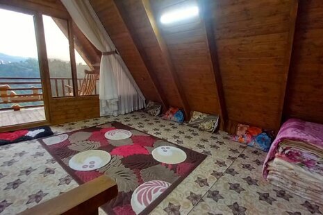 کلبه سوئیسی مبله دوبلکس تک خواب آیسام در زیرآب