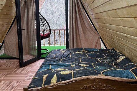 کلبه دوبلکس سوئیسی جکوزی دار در ماسال