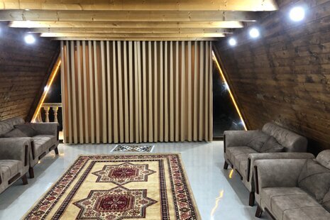 کلبه چوبی دوبلکس دوخواب مبله افرا در شیرگاه