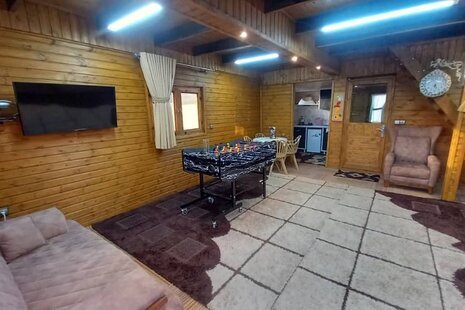 کلبه سوئیسی مبله دوبلکس تک خواب آیسام در زیرآب