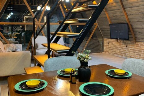 کلبه سوئیسی دوبلکس تکخواب استخردار اکتور در شیرود