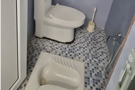 کلبه استخردار تکخواب نیلای در بومگردی رامیان