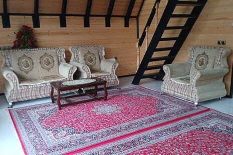 کلبه دوبلکس استخردار مبله دوخواب گل سرخ در چابکسر