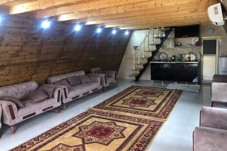 کلبه چوبی دوبلکس دوخواب مبله افرا در شیرگاه