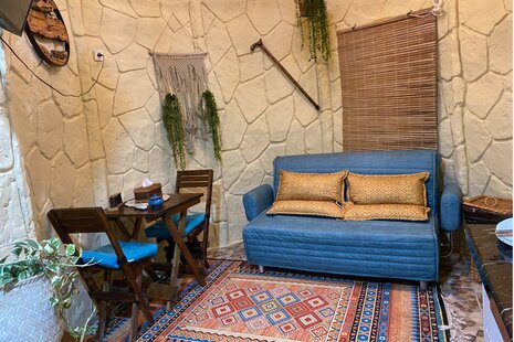 اتاق بامبو در اقامتگاه بومگردی بندر انزلی