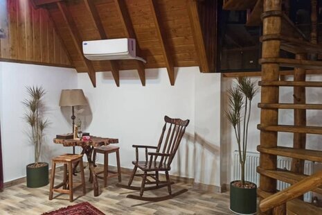 کلبه سوئیسی دو خواب مبله در رامسر