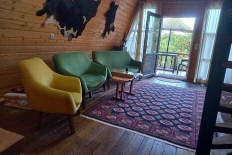 کلبه سوئیسی جکوزی دار مبله دوخواب گوهر در رامسر