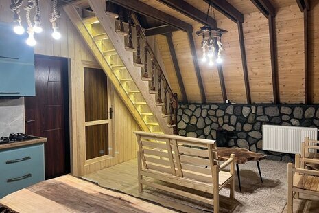 کلبه سوئیسی مبله دو خواب در تنکابن