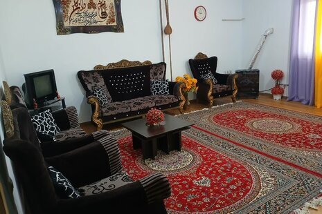 واحد مبله دوخواب در طبقه اول ویلا در رستم آباد