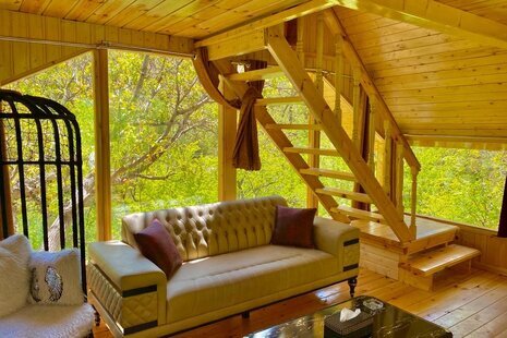 کلبه درختی دوبلکس آرامیس در فیروزکوه