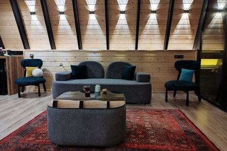 کلبه سوئیسی جکوزی دار تک خواب پارادایس در رامسر