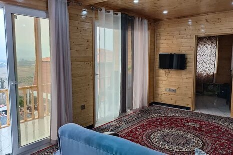 کلبه چوبی مبله تکخواب آوای نجیب در شیرگاه