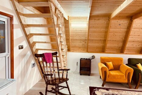 کلبه سوئیسی دوبلکس جکوزی دار در شیرگاه