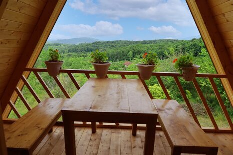 کلبه سوئیسی چوبی دوبلکس تکخواب توسکا در بابل