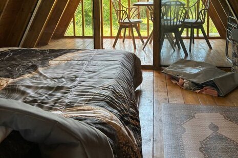 کلبه سوئیسی مبله دوبلکس استخردار تک خواب تیدا در سوادکوه