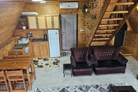 کلبه سوئیسی جکوزی دار تک خواب ترنگ در ماسال