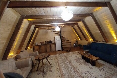 کلبه دوبلکس سوئیسی ماه در سوادکوه