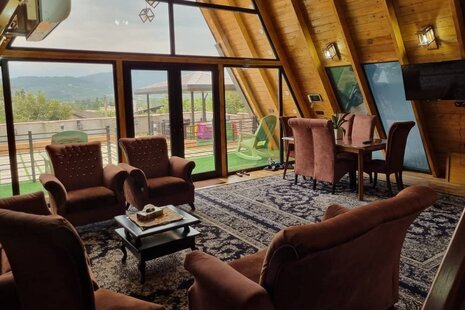 کلبه سوئیسی استخردار 3 خواب وولی تو در شیرگاه