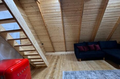 کلبه سوئیسی دوبلکس تکخواب کچاکومه واحد دل کومه در رشت