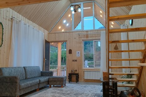 کلبه سوئیسی دوبلکس مبله آوای باران در ماسال