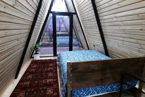 کلبه سوئیسی دوبلکس مبله تکخواب در رودبار