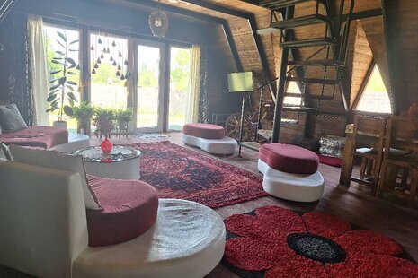 کلبه سوئیسی دوبلکس دوخواب گل انار در ماسال